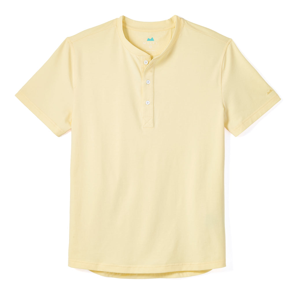 Everyday Henley Short Sleeve in Buttercream