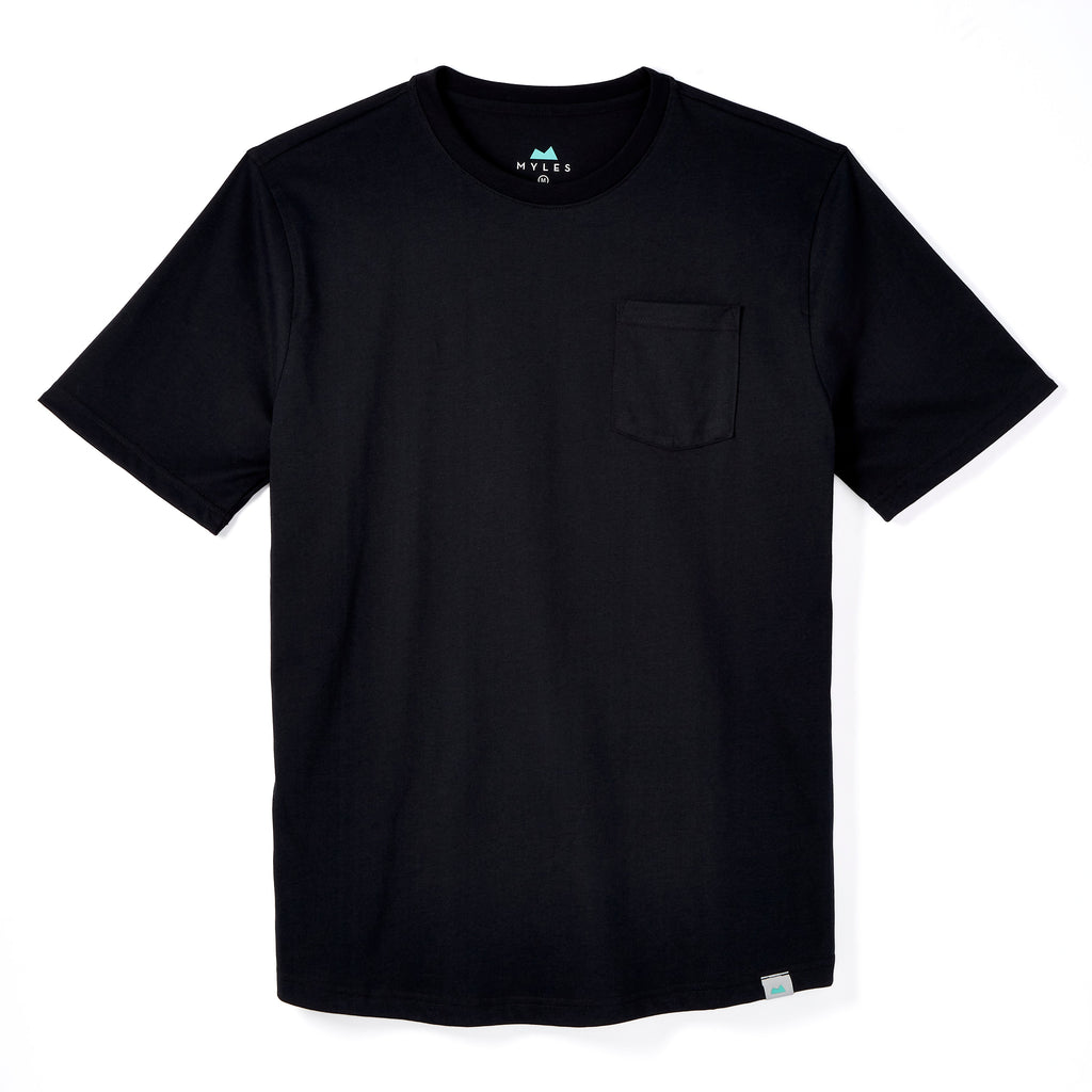 Everyday Tee with Pocket in Black