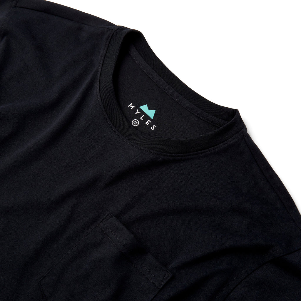 Everyday Tee with Pocket in Black