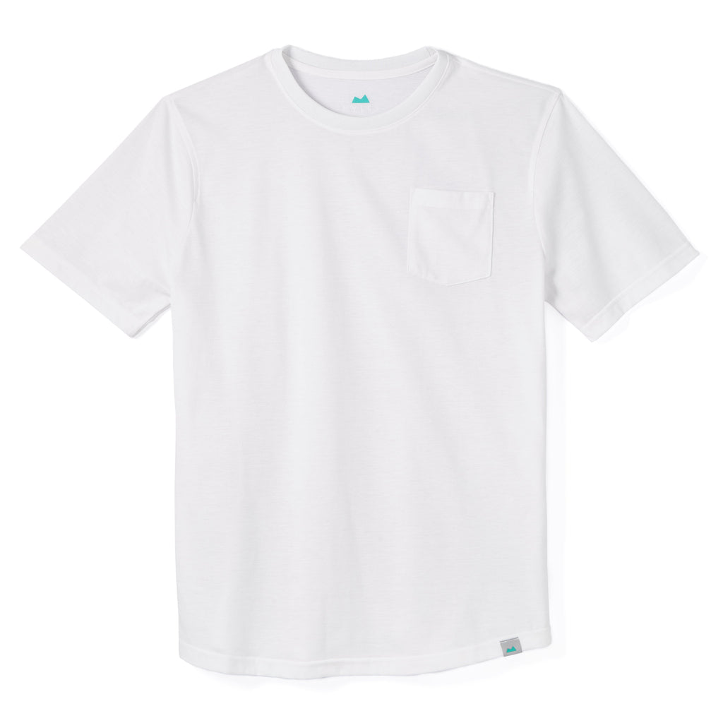 Everyday Tee with Pocket in White