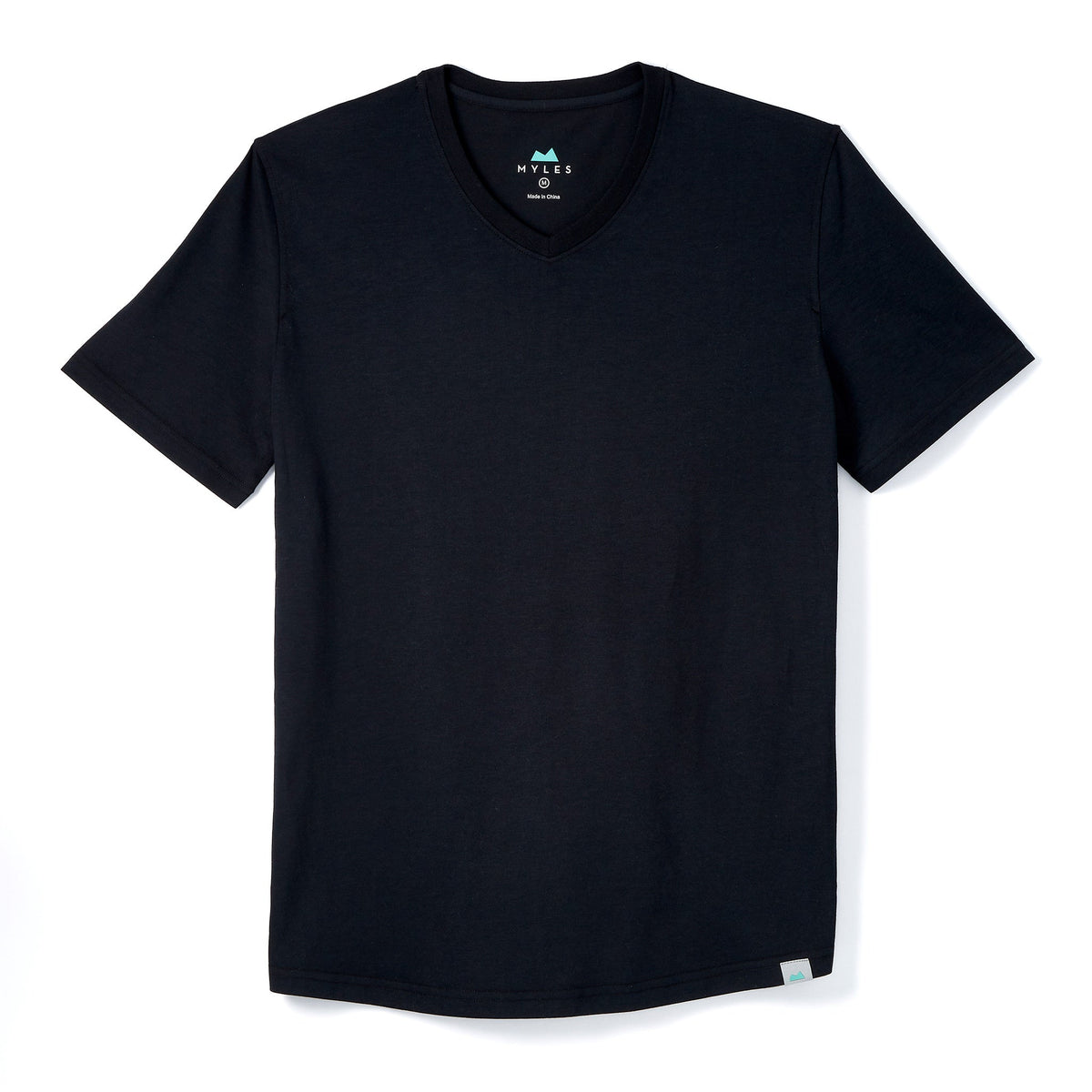 Everyday Tee with V-Neck in Black