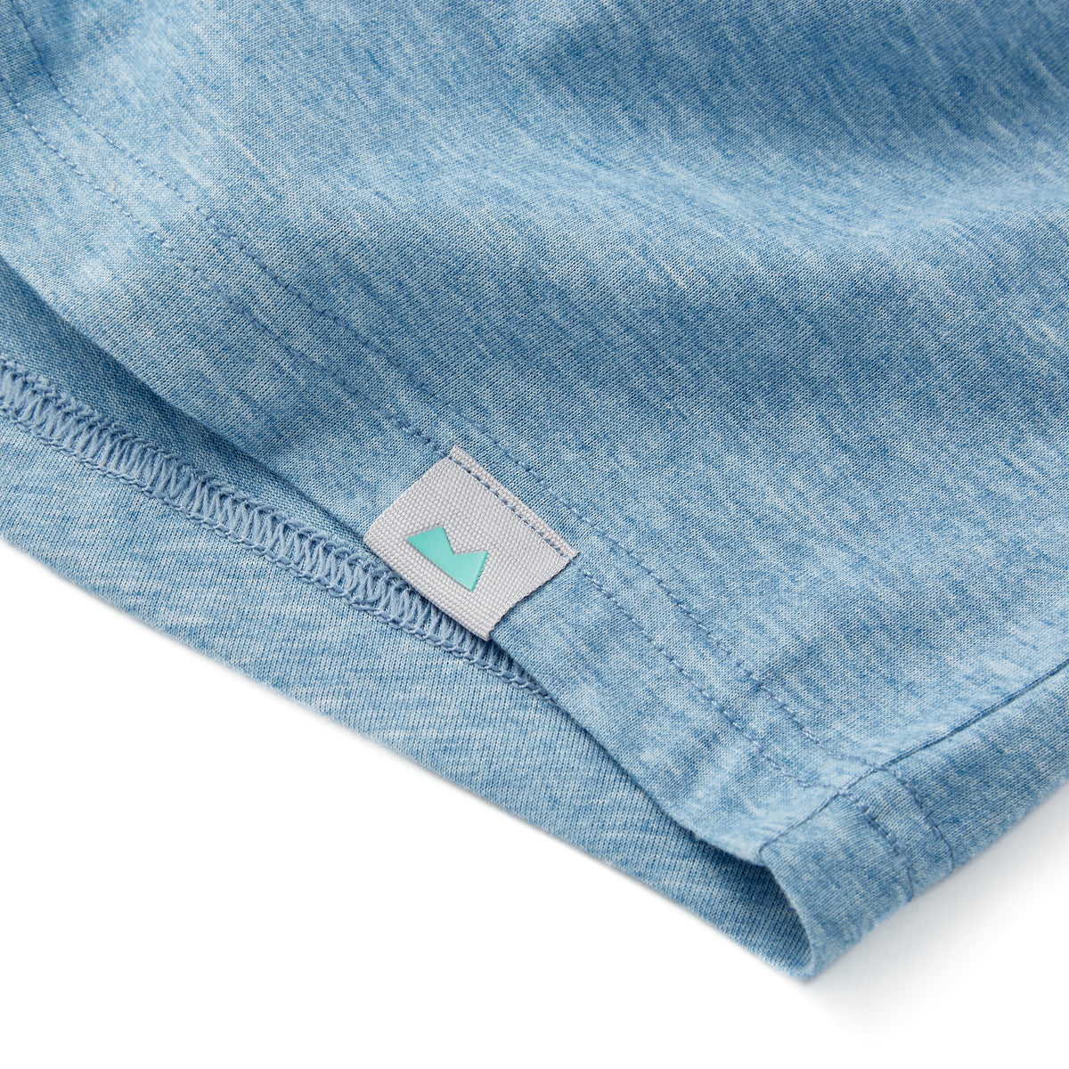 Everyday Tee with V-Neck in Heather Indigo