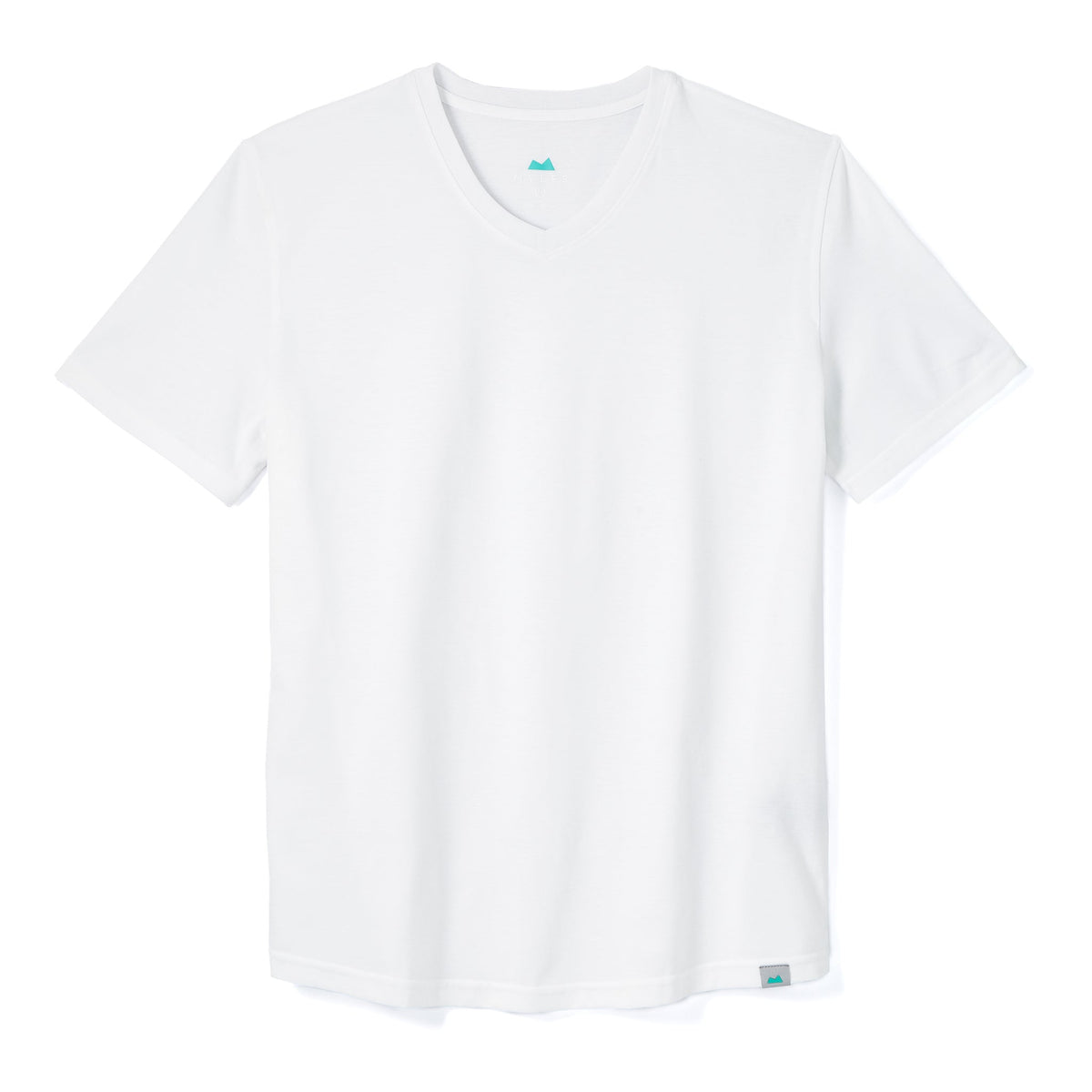 Everyday Tee with V-Neck in White