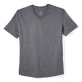 Everyday Tee with V-Neck in Heather Black