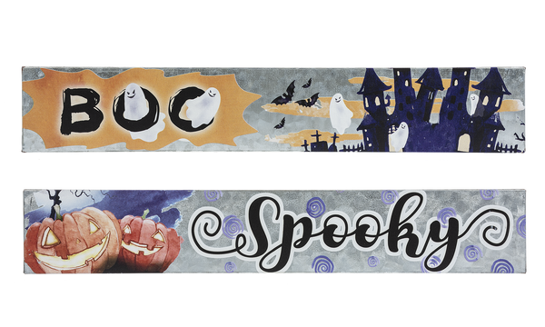 Metal Tabletop Halloween Sign