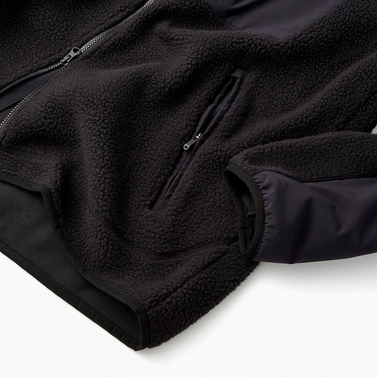 High Pile Sherpa Jacket in Black