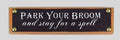 Wood and Canvas Halloween Sign