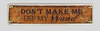 Wood and Canvas Halloween Sign