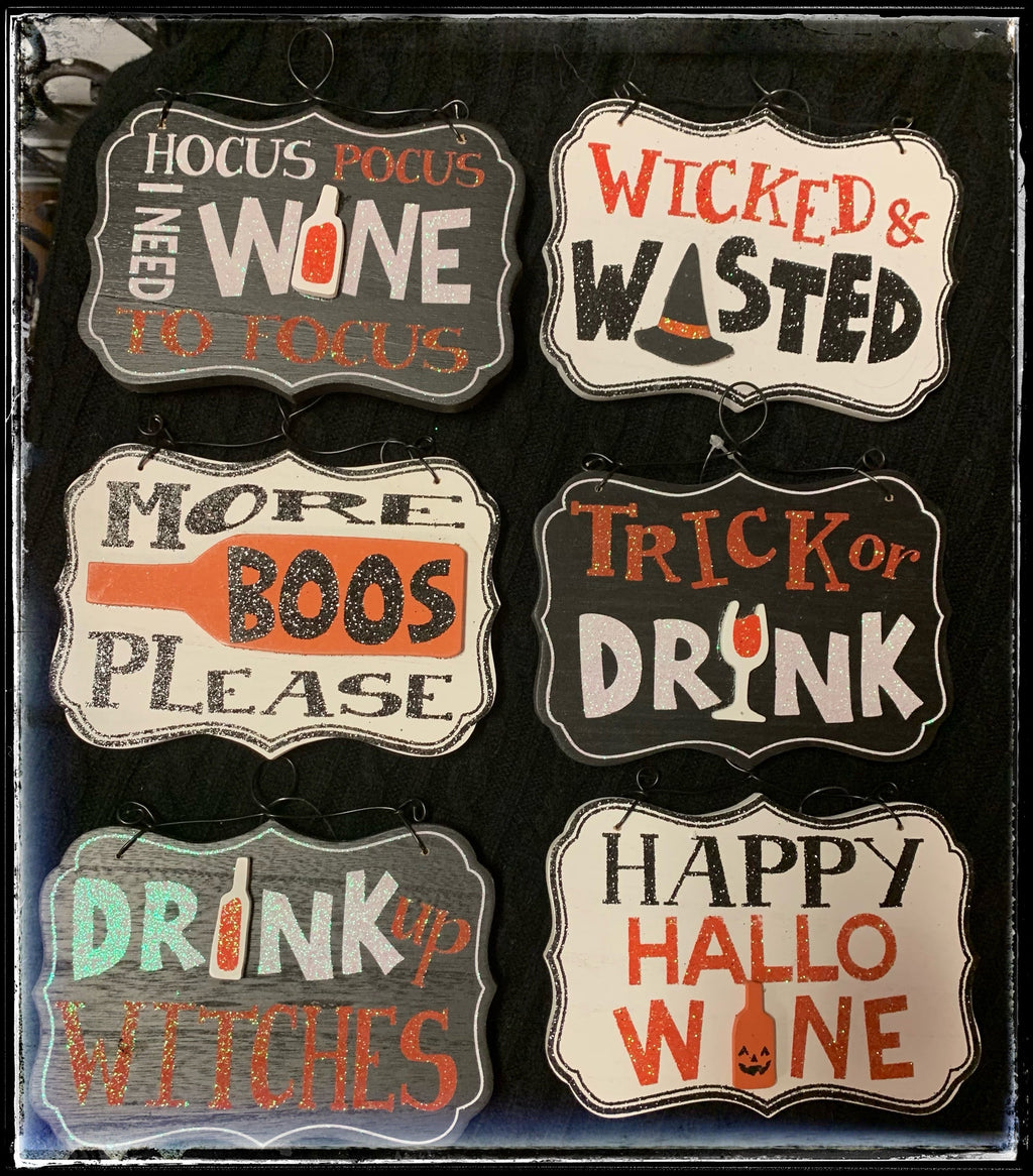 Mini Halloween Wall Plaques