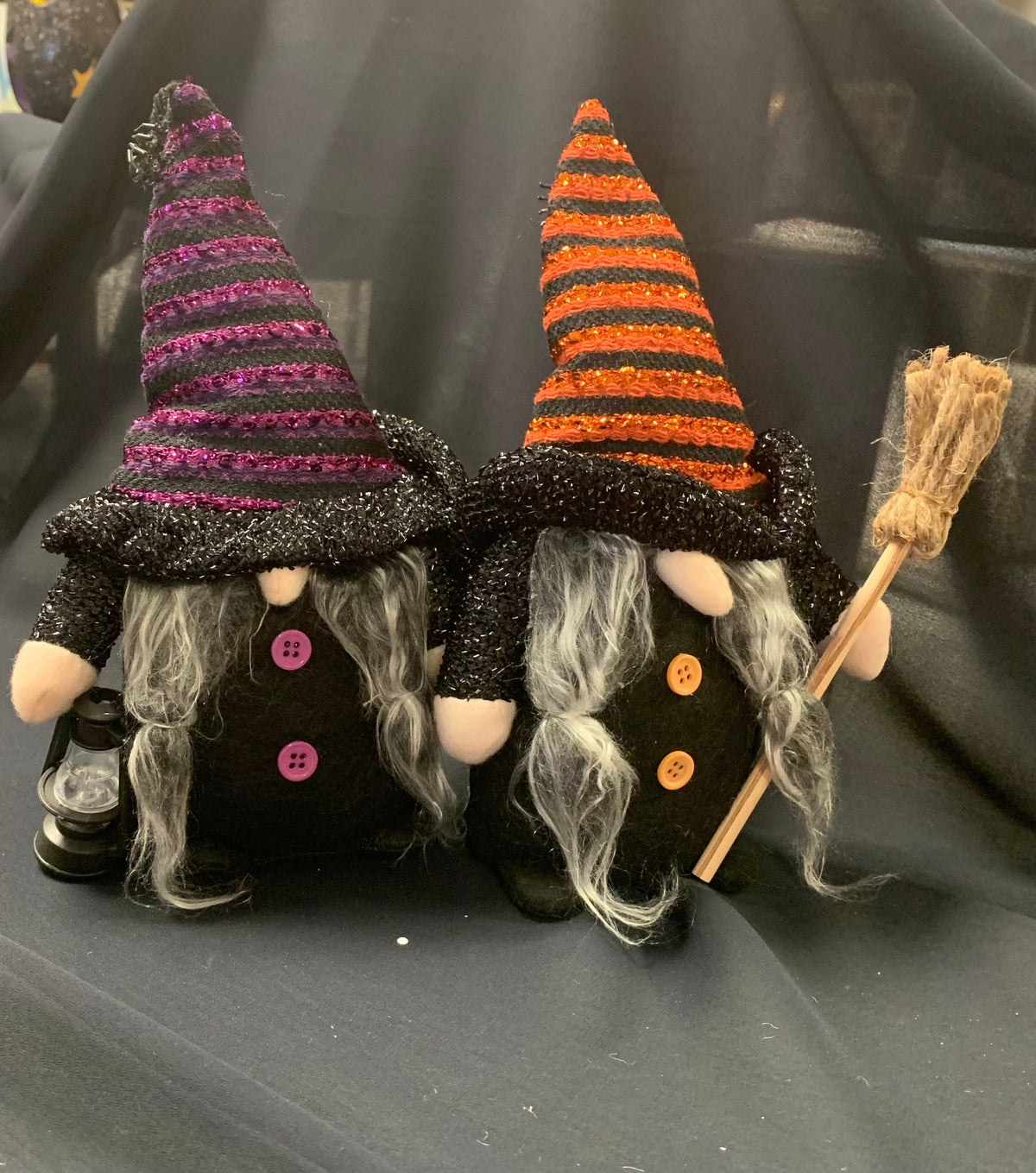 Stripped Hat Witch Gnome