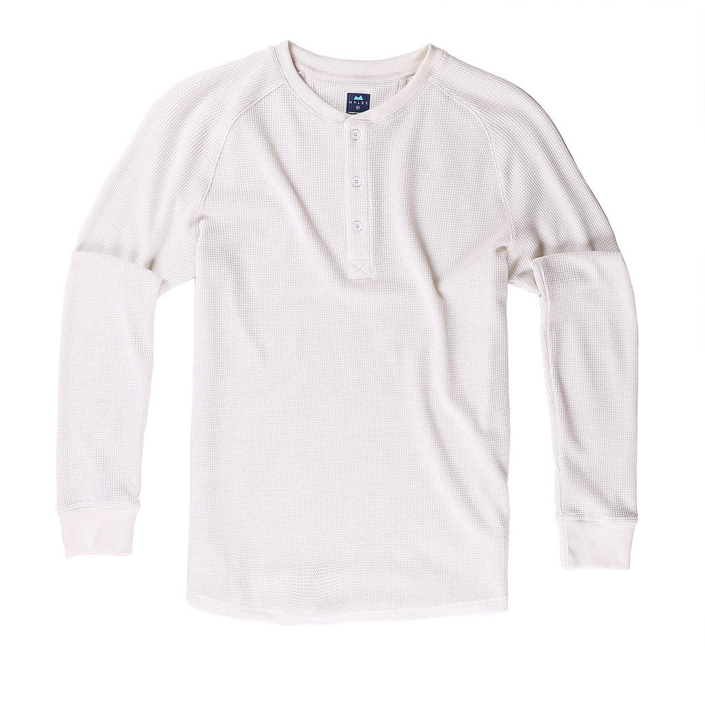 Weekend Thermal Henley in Oatmeal