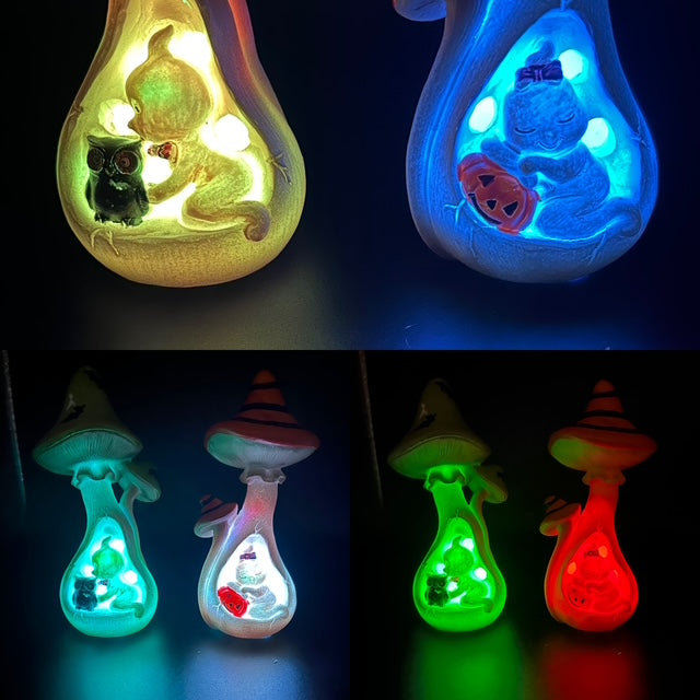 Mushroom Ghosts-Light up