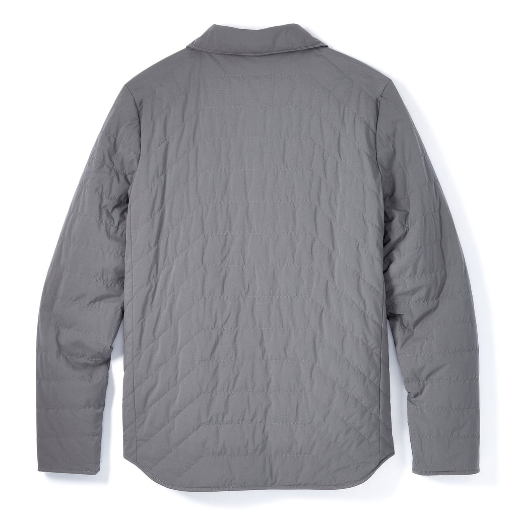 Reversible Insulated Shirt Jacket in Slate