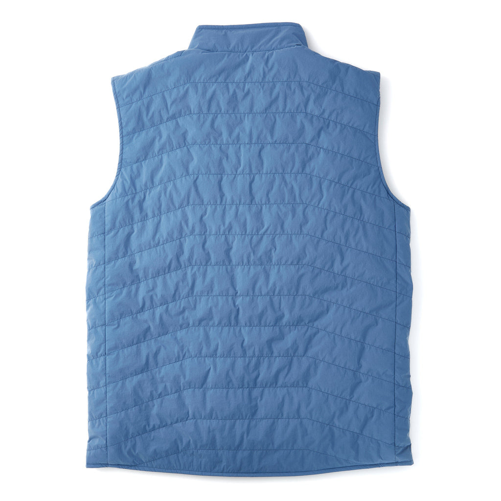 Reversible Insulated Vest in Dusty Blue