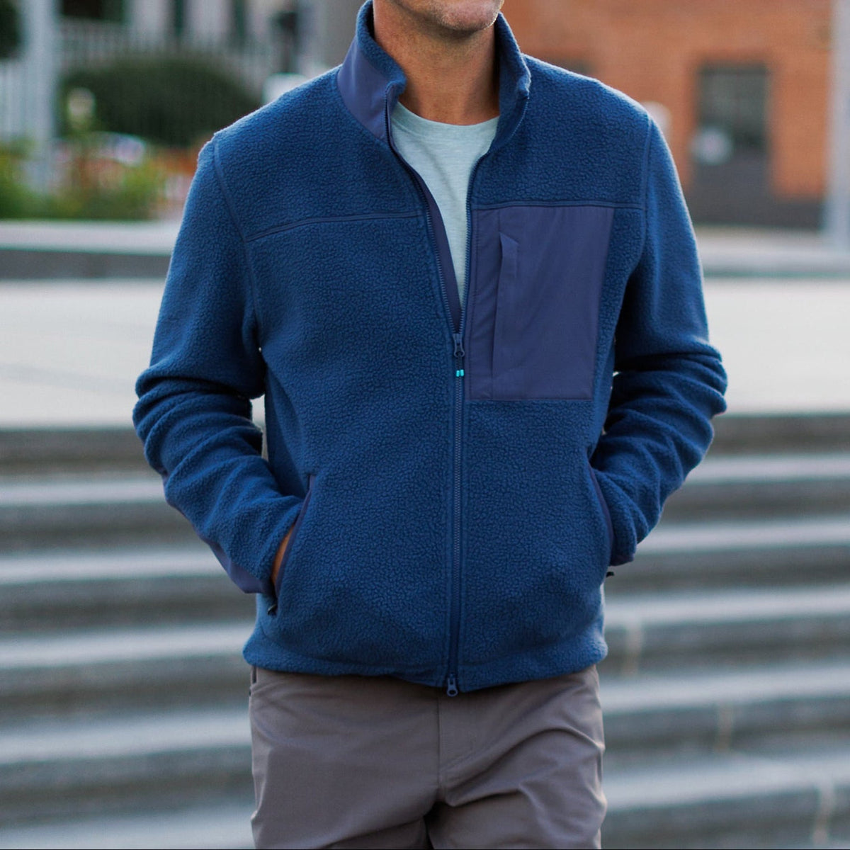 High Pile Sherpa Jacket in River