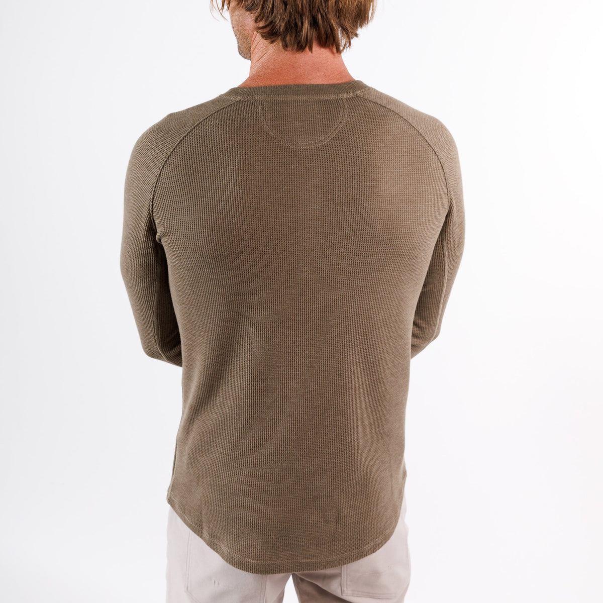 Weekend Thermal Crew in Dark Khaki