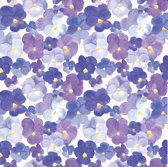 Pressed Pansies Dog Harness
