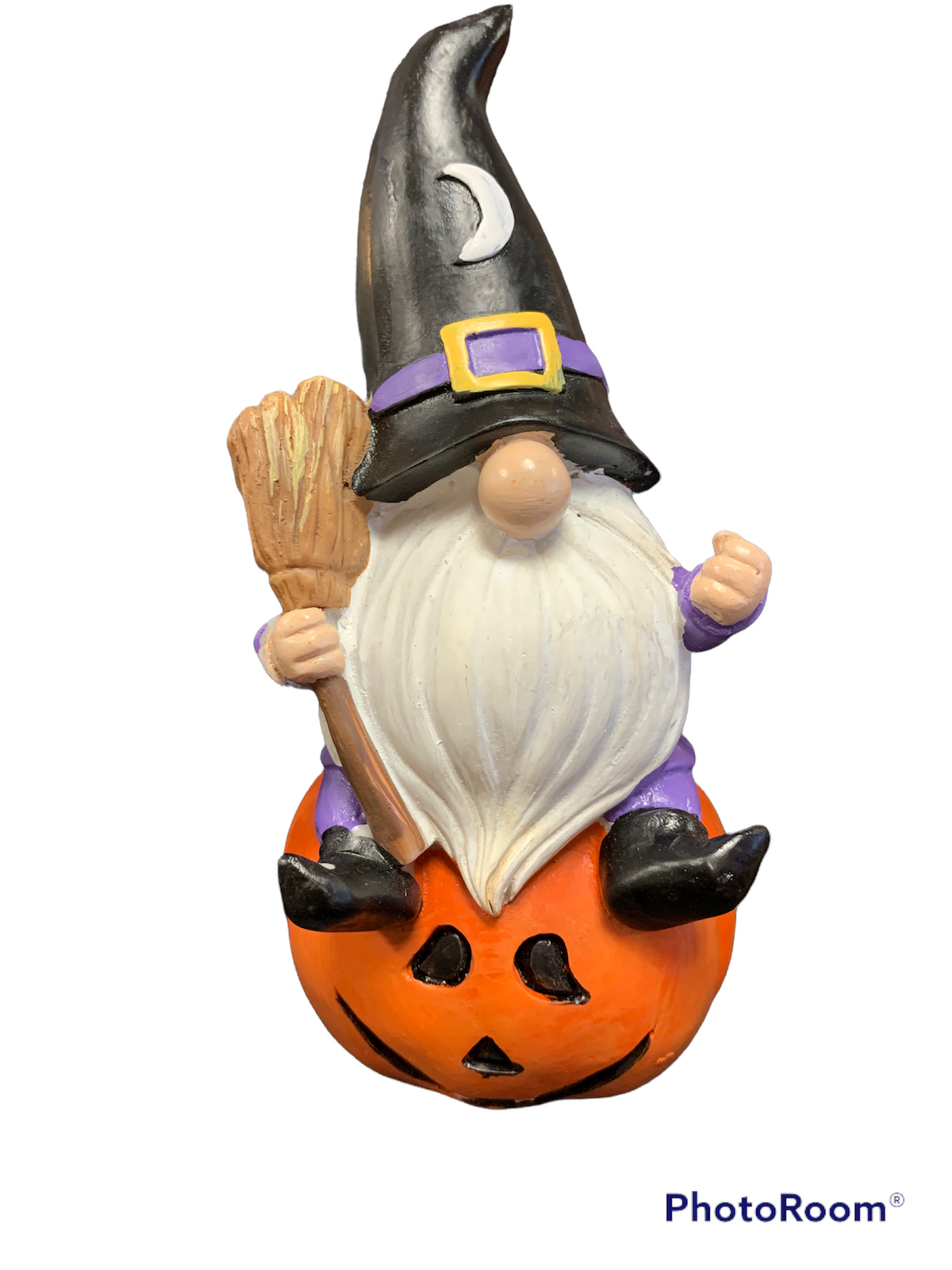 Halloween Gnome on Pumpkin