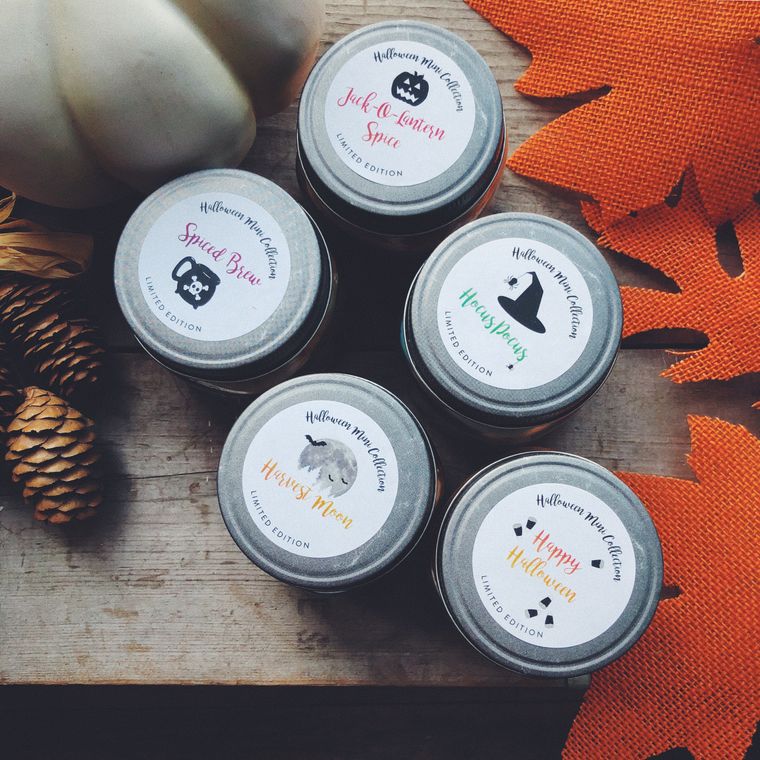Mason Jar Candles - Classic Halloween Collection